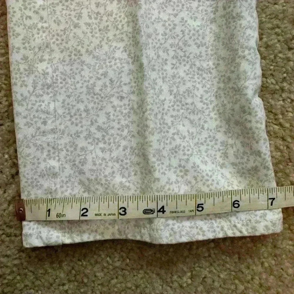 Isaac Mizrahi Live! Tall 24/7 Stretch Ditsy Floral Pants Ivory 14 TALL A392880 - Picture 5 of 10